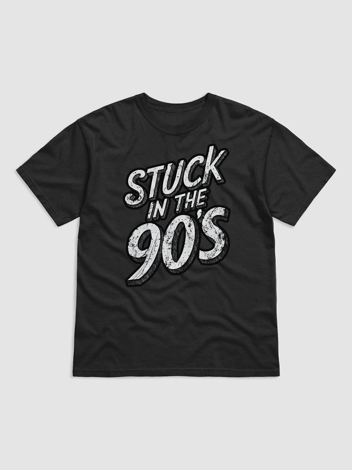 Retro Stuck in the 90's Text Design - Vintage Nineties Nostalgia Graphic product image (1)