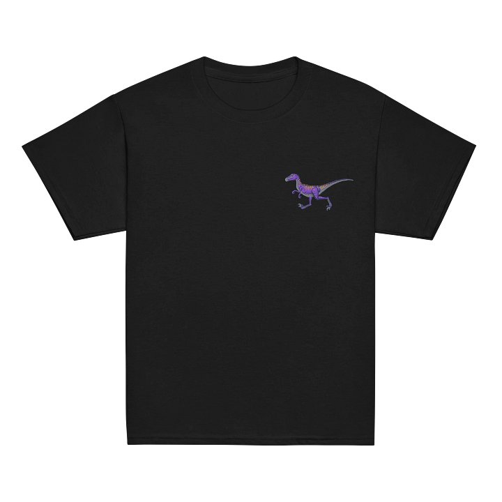 Youth Velociraptor Embroidered T-Shirt product image (7)