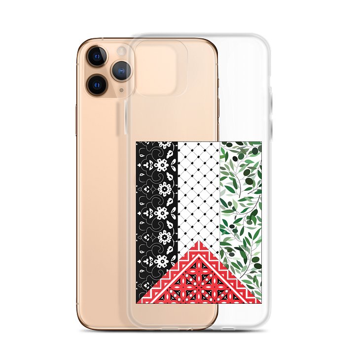 Aesthetic Palestine Flag iPhone Case Clear product image (31)