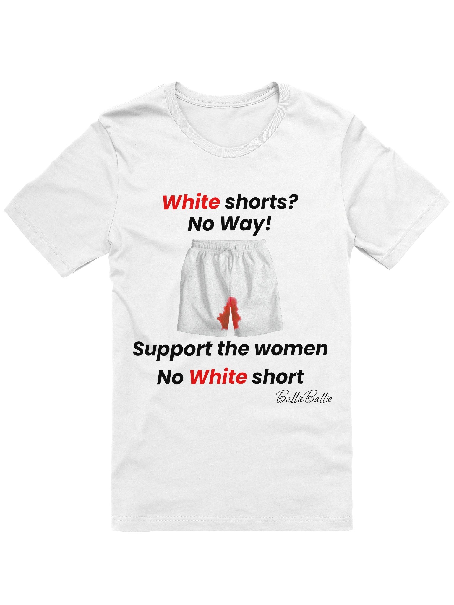 White short? No Way! Support the women No white short product image (1)