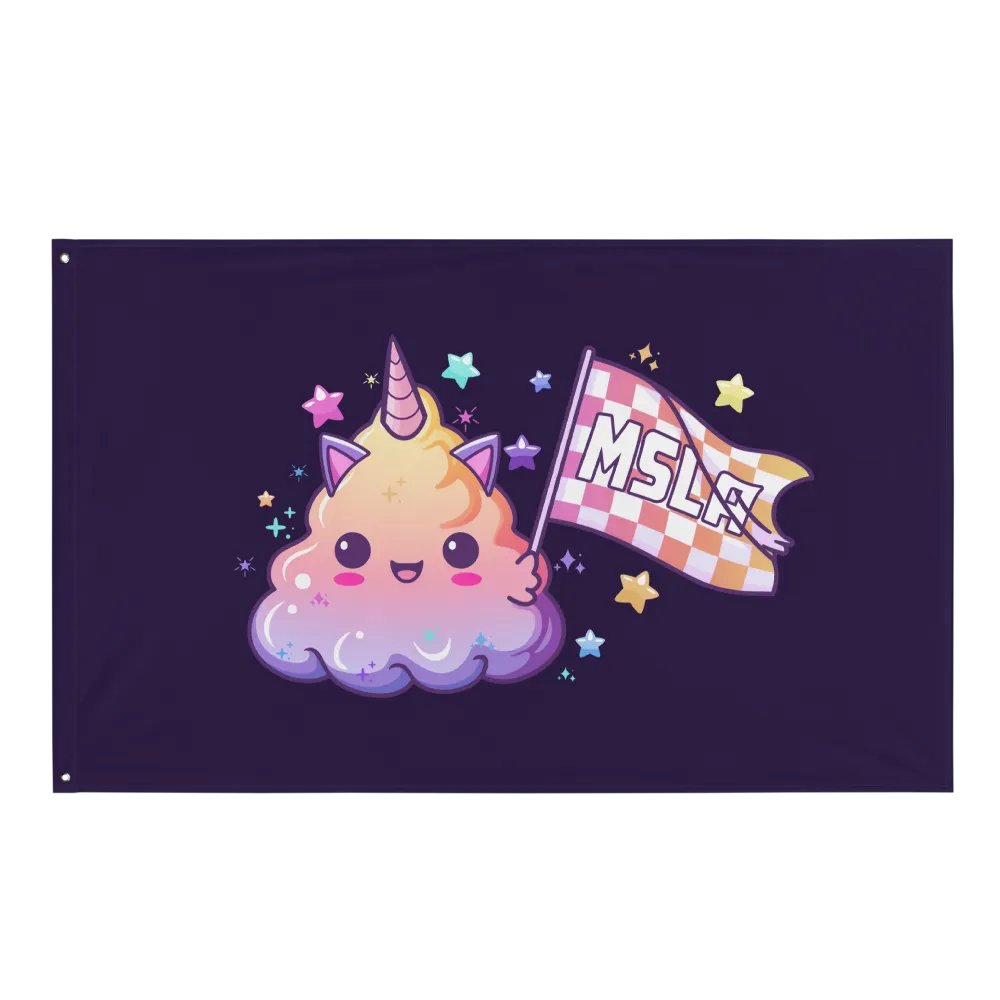 MSLA Sparkle Poop - Flag product image (1)