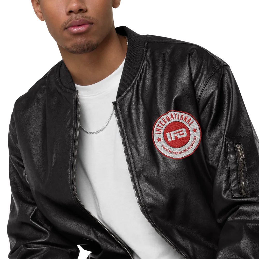 IFBNewsfeed.Org's Threadfast Apparel Faux Leather Bomber Jacket product image (7)