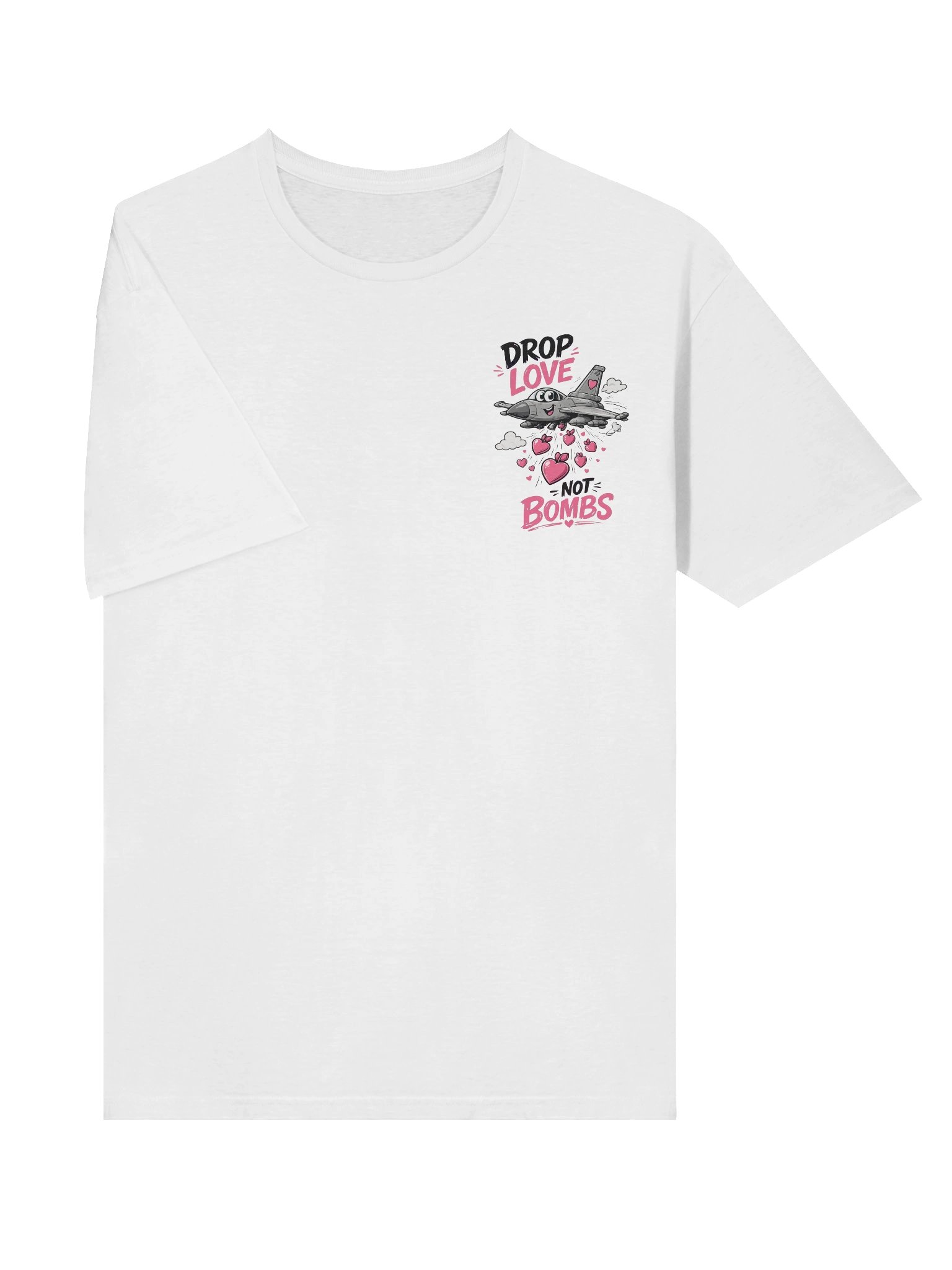 DROP LOVE NOT BOMBS – Statement T-Shirt product image (3)
