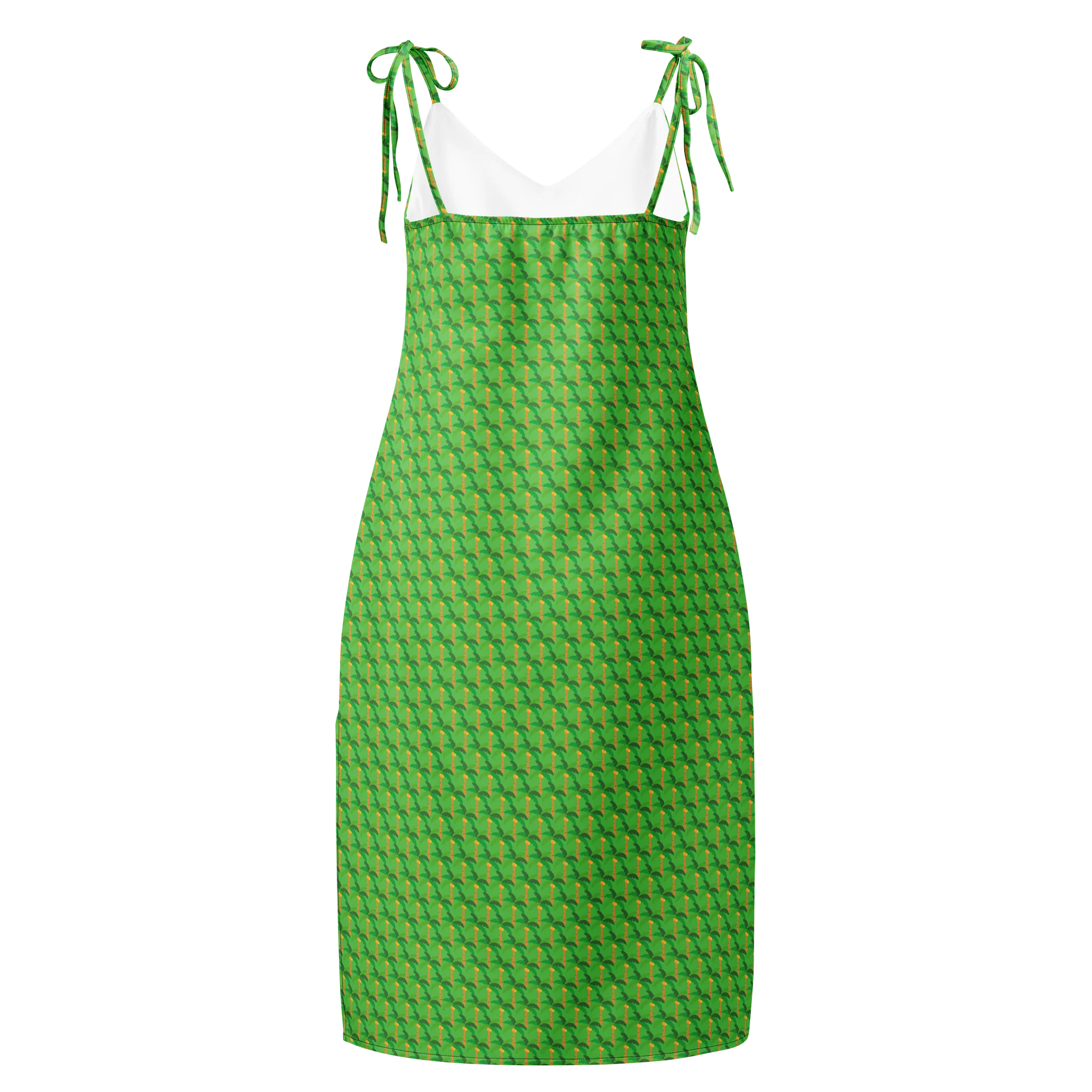 Tropical Breeze Tie-Strap Midi Chiffon Dress product image (2)