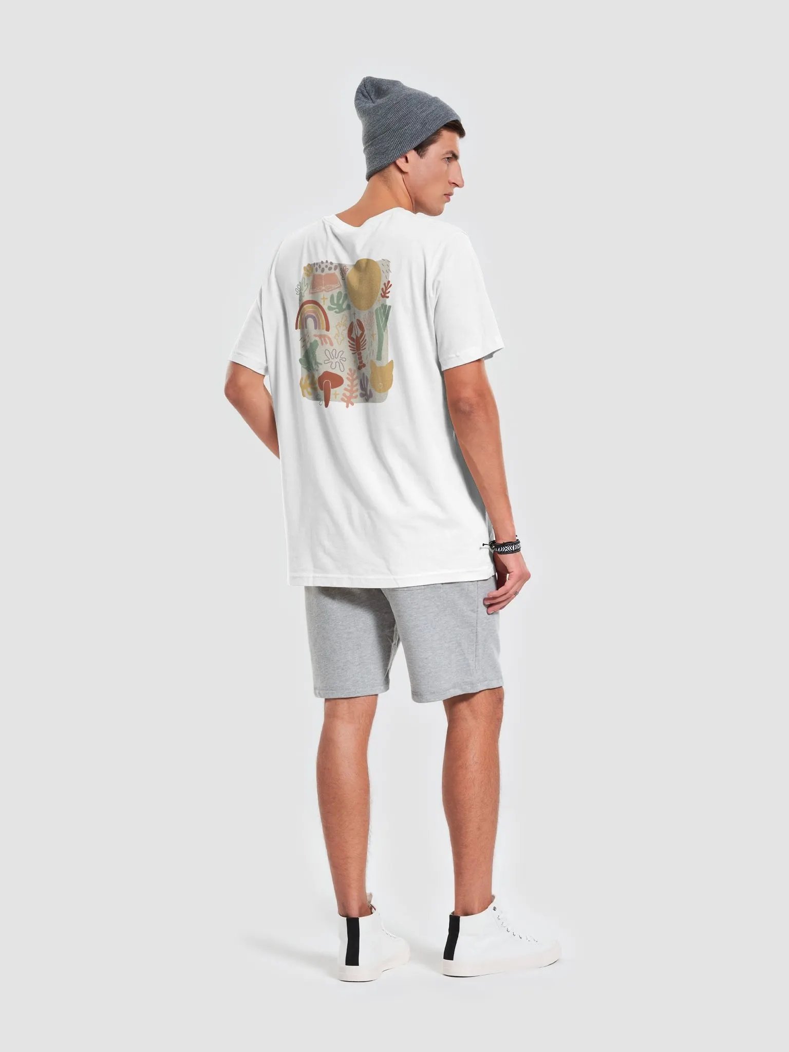 cattsical Shapes T-Shirt White product image (7)