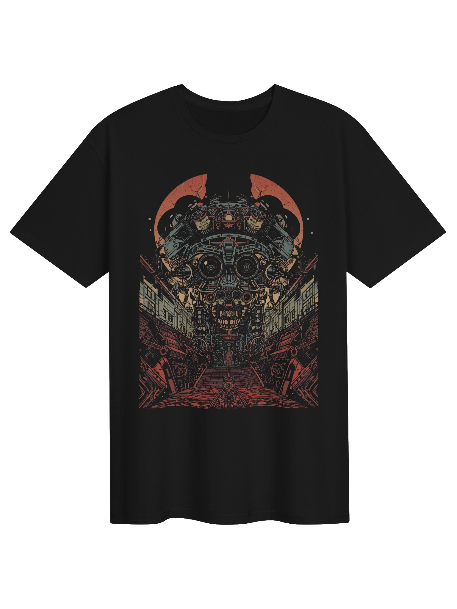 Retro-Futurist Robot Skull T-Shirt product image (1)