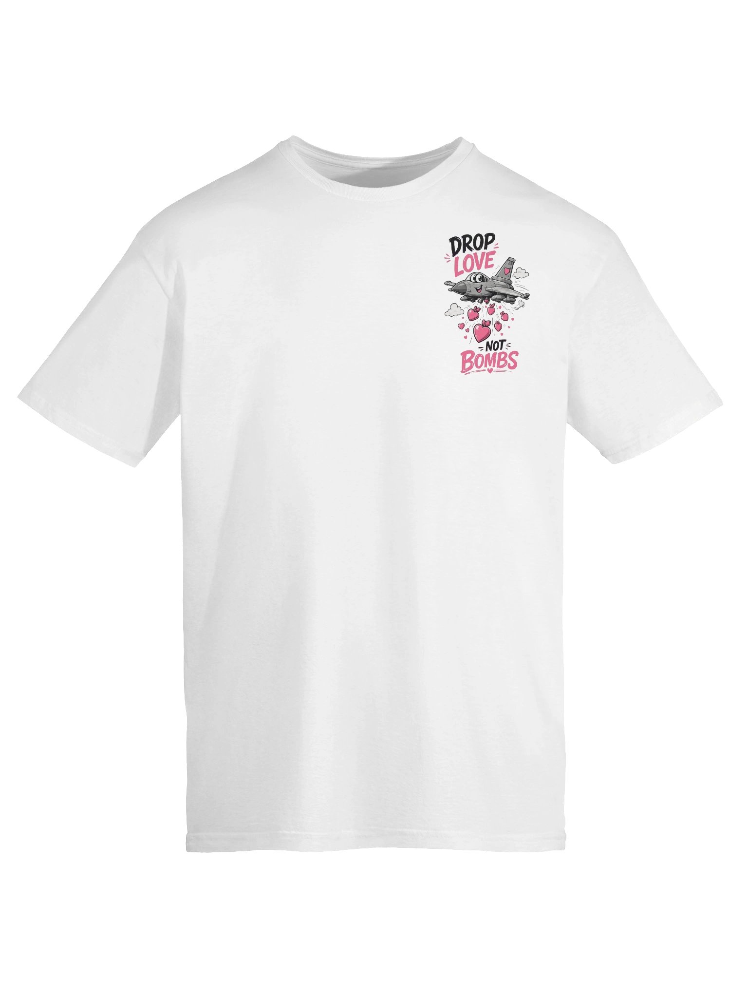 DROP LOVE NOT BOMBS – Statement T-Shirt product image (6)