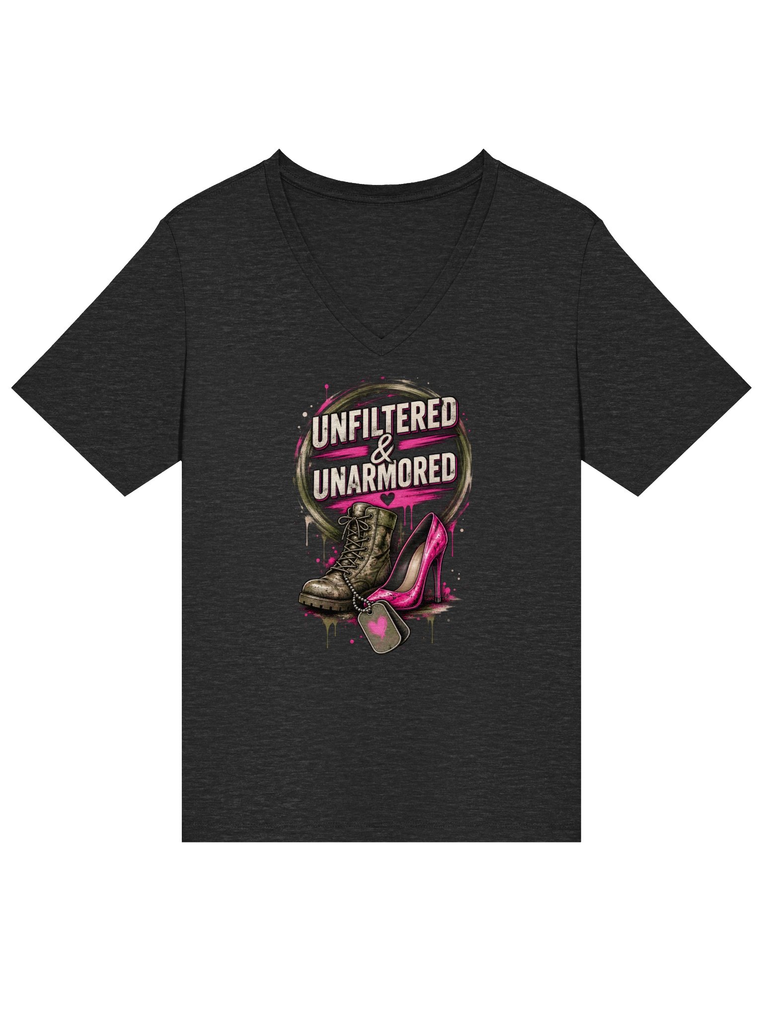 U&U Boot & Heel V-Neck Tee product image (1)
