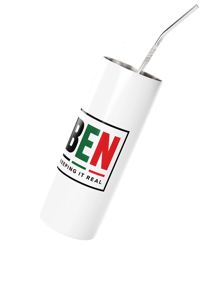 BEN “Keeping It Real” White Tumbler product image (2)