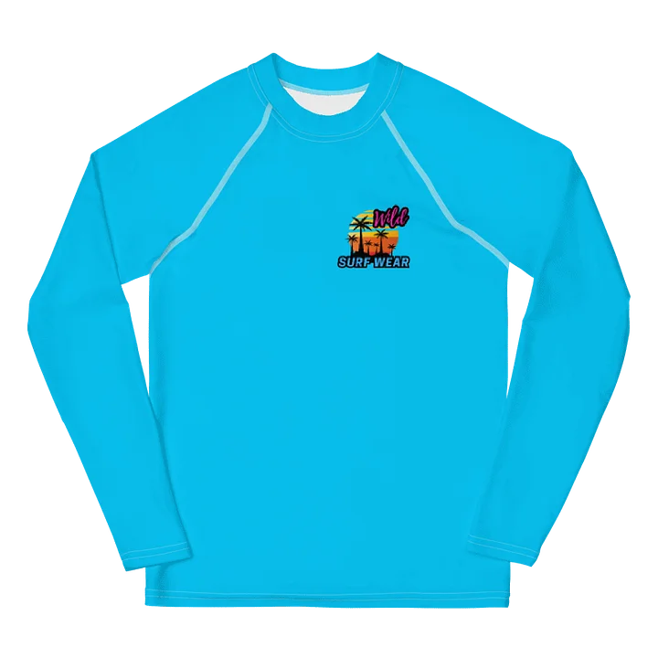 Wild Blue Neon Youth Rashguard product image (1)