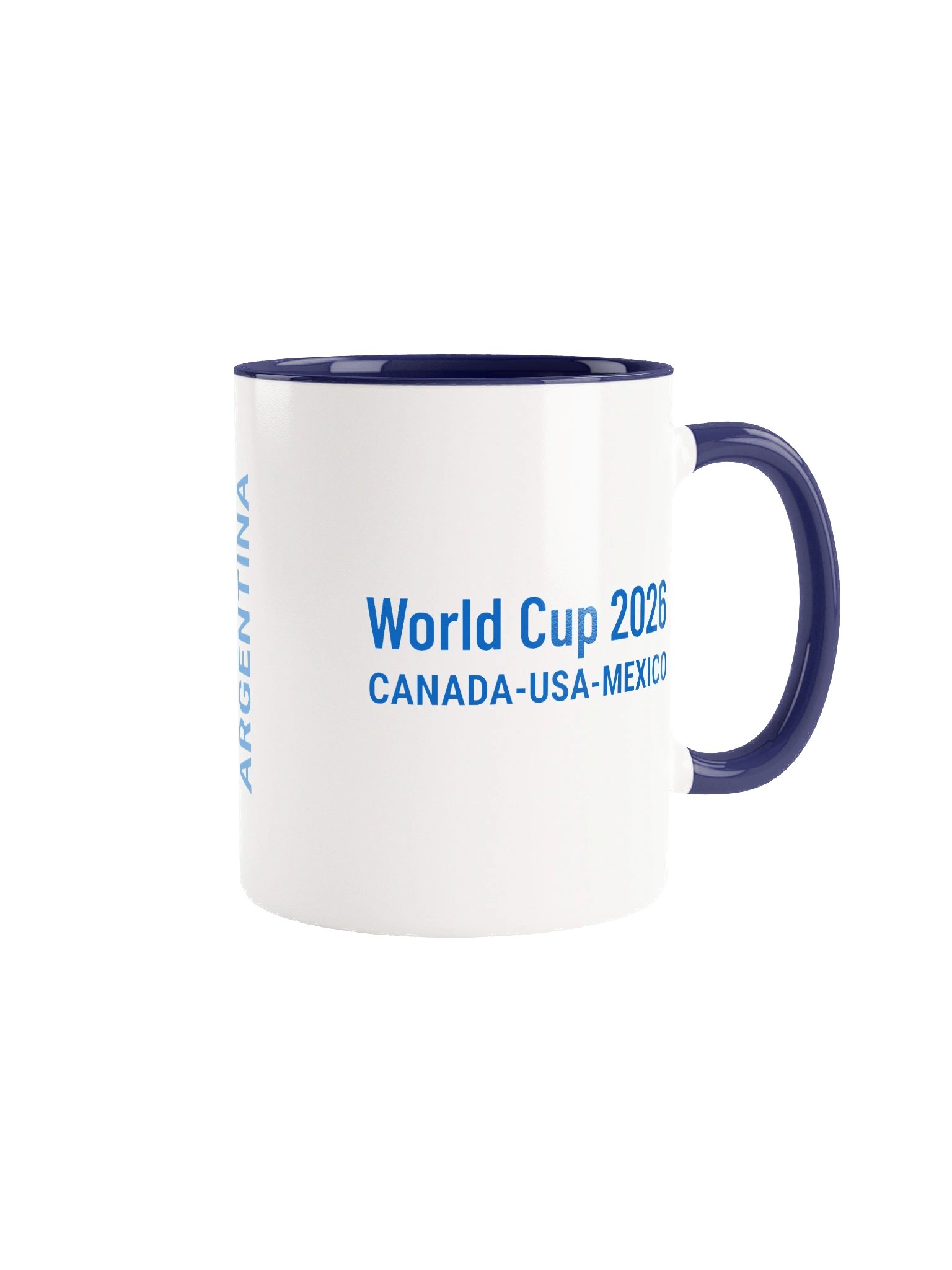 Argentina 2026 World Cup Flag Mug - Argentina Soccer Fan Coffee Cup - Premium Two-Tone Ceramic Mug product image (1)