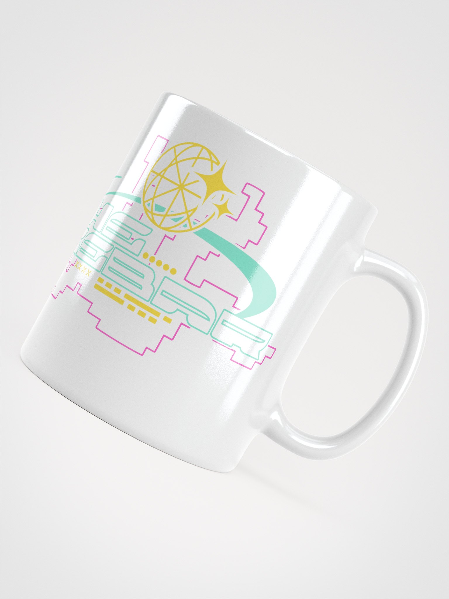 Cyberpunk inspired The SpaceBar sign mug white product image (4)