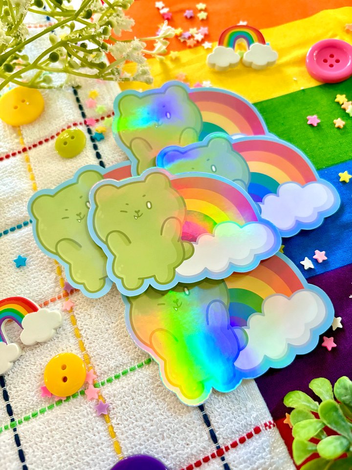Lucy Rainbow Pride Sticker product image (1)