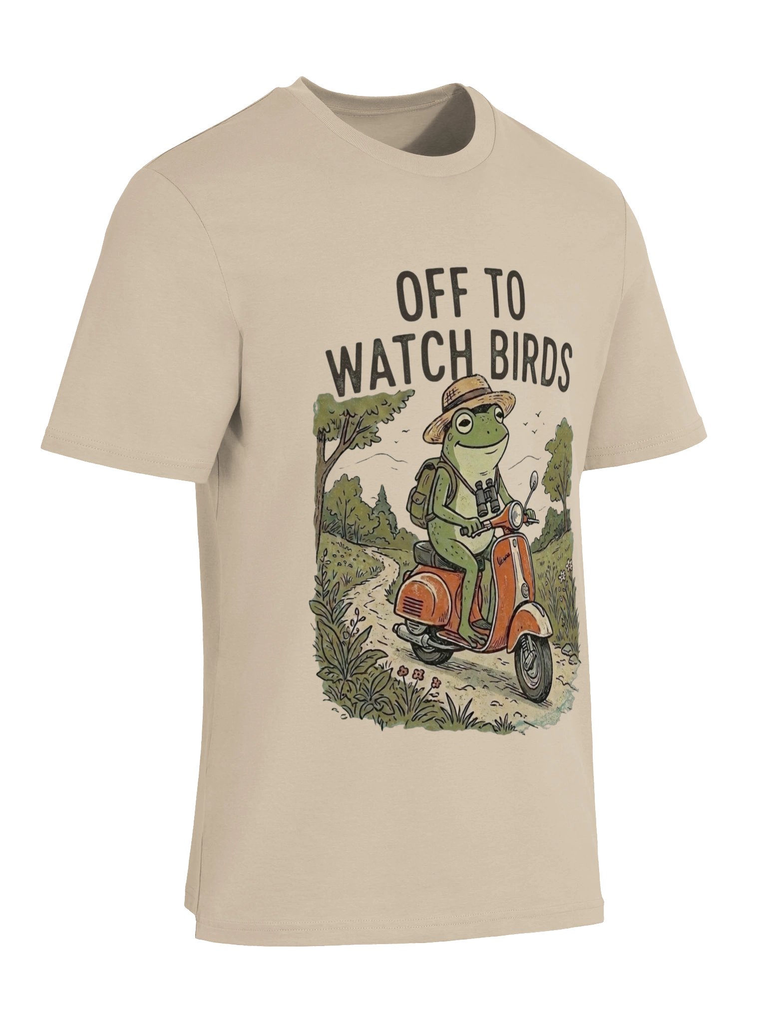 Chill Frog Scooter Ride – Outdoor Unisex Life Shirt product image (5)