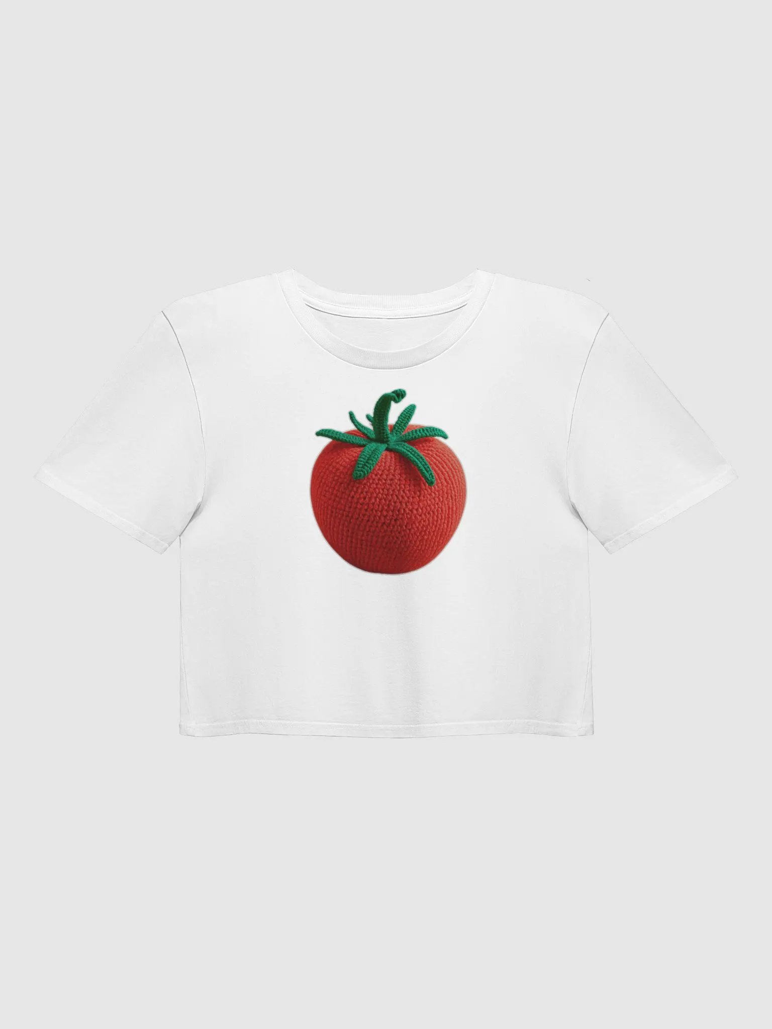 CozyAvocado Women's Premium Tomato Crop Top #7 product image (1)