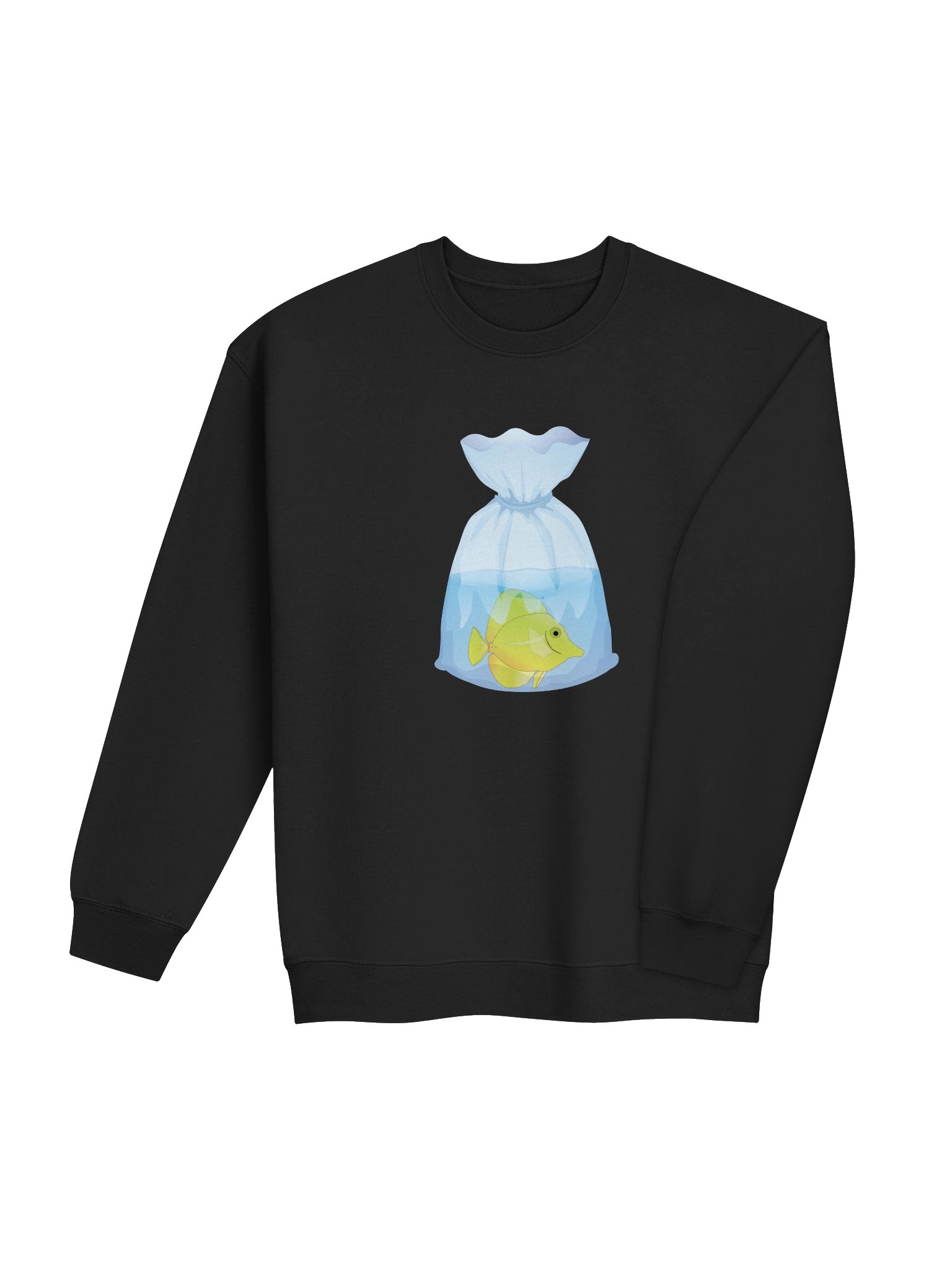 Yellow Tang Fish Bag Sweatshirt – Saltwater Reef Tank Aquarium Enthusiast Graphic Sweatshirt product image (24)