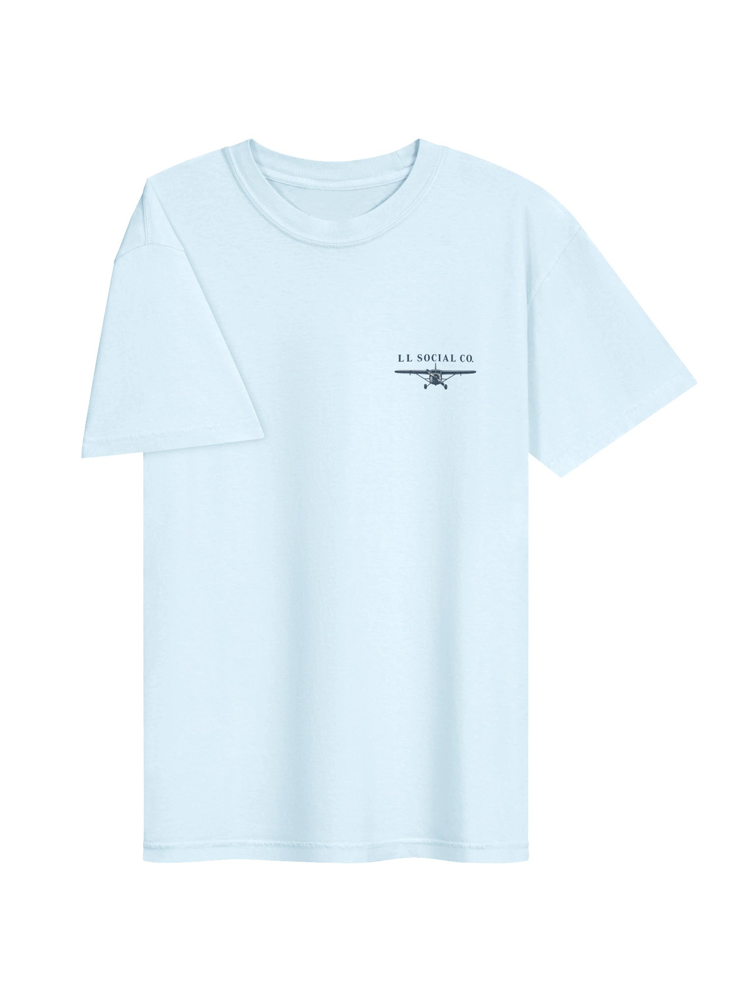 LL Social Co. Coastal Air Essential Tee — Palm | Navy product image (25)