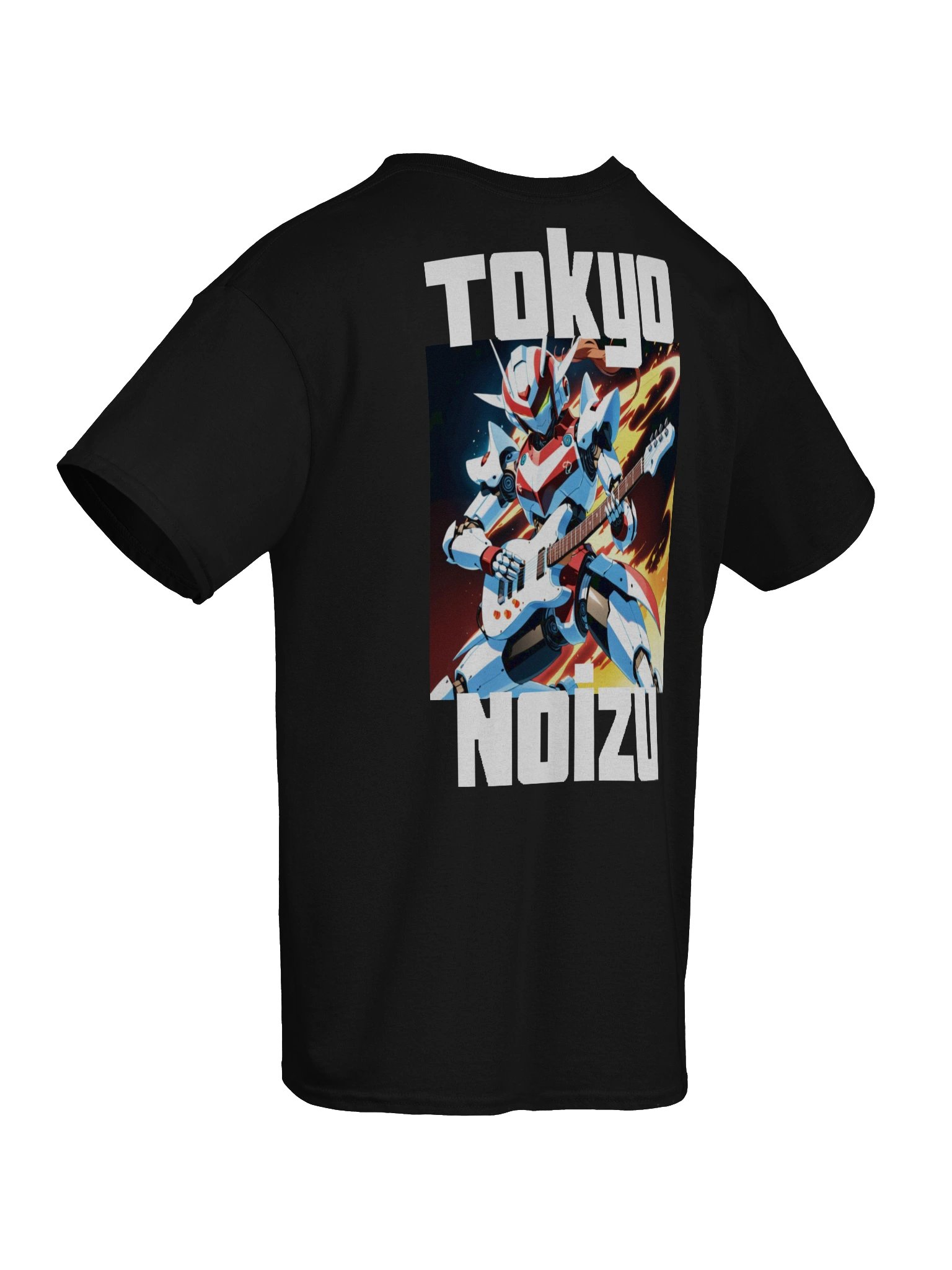 Battle Guitar Robot Graphic T-Shirt – Anime Rock & Japanese Streetwear product image (5)