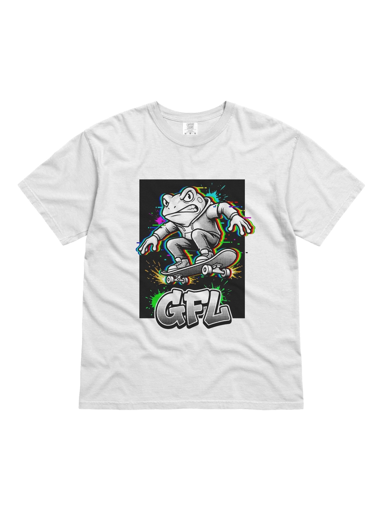 GFL Pixel Angry Frog Ollie Glitch Arcade Tee product image (1)