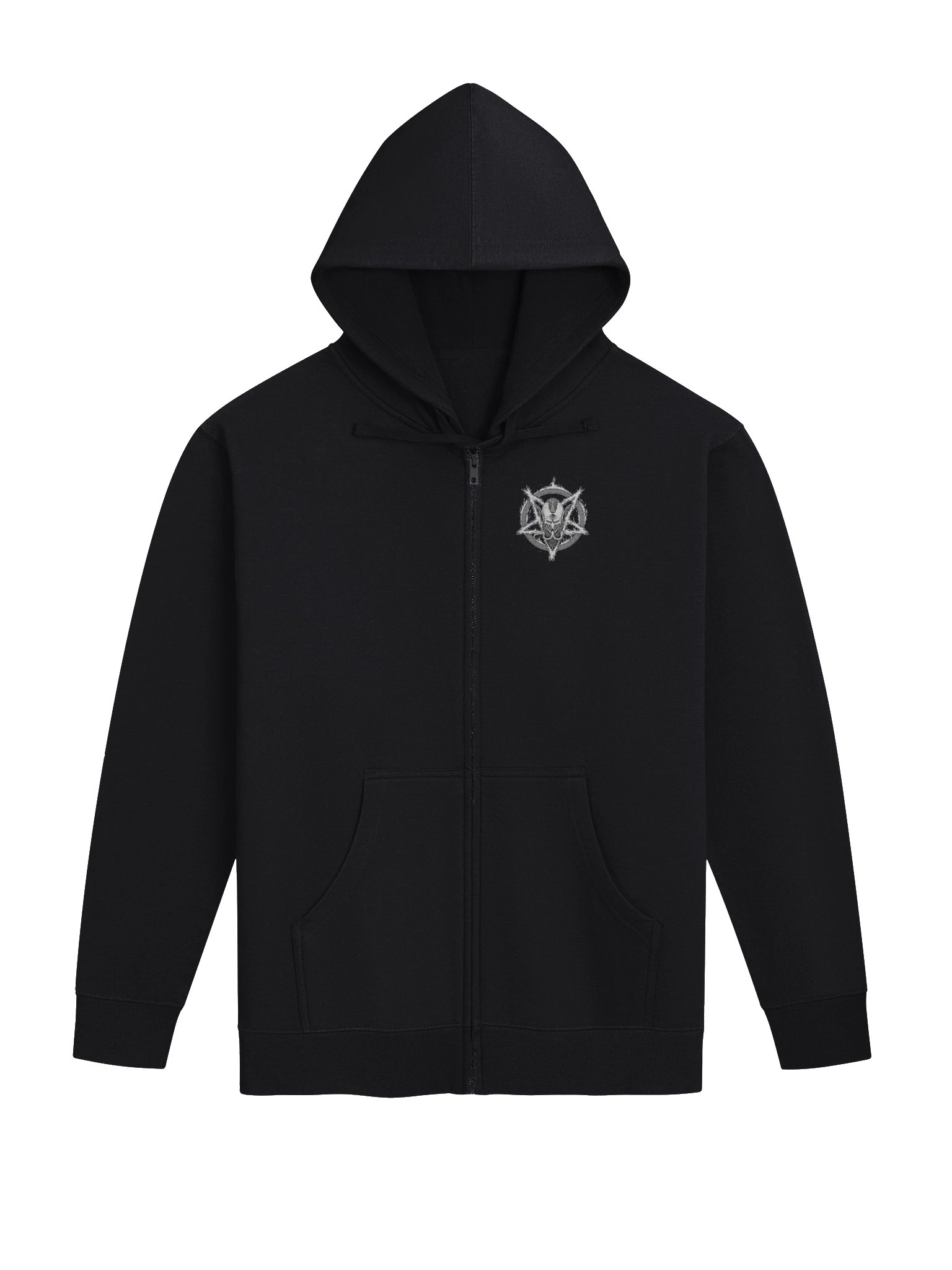 Gothic Spirit Fleece Zip-Up Hoodie product image (2)