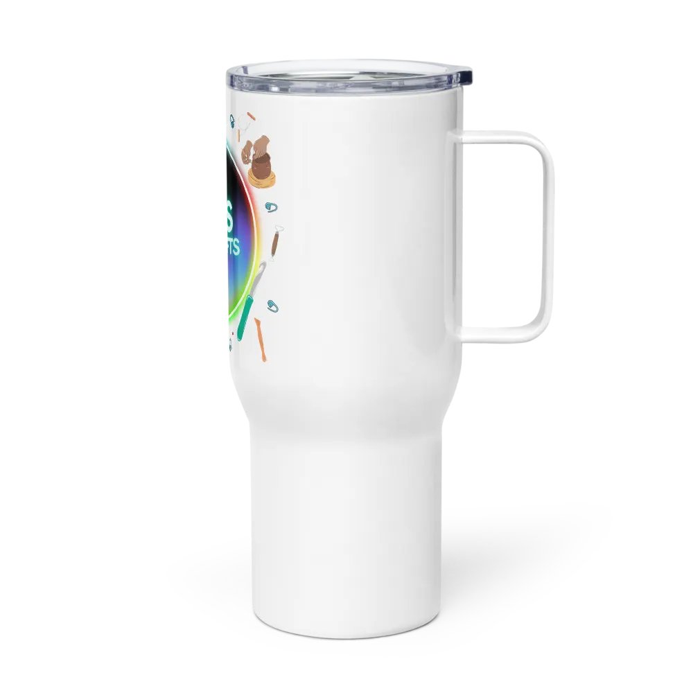 Ian's Crafts Logo Travel Mug with a Handle product image (3)