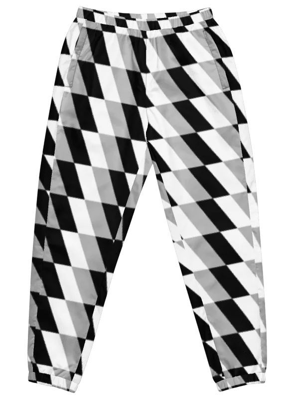 Monochrome Grid Track Pants product image (1)
