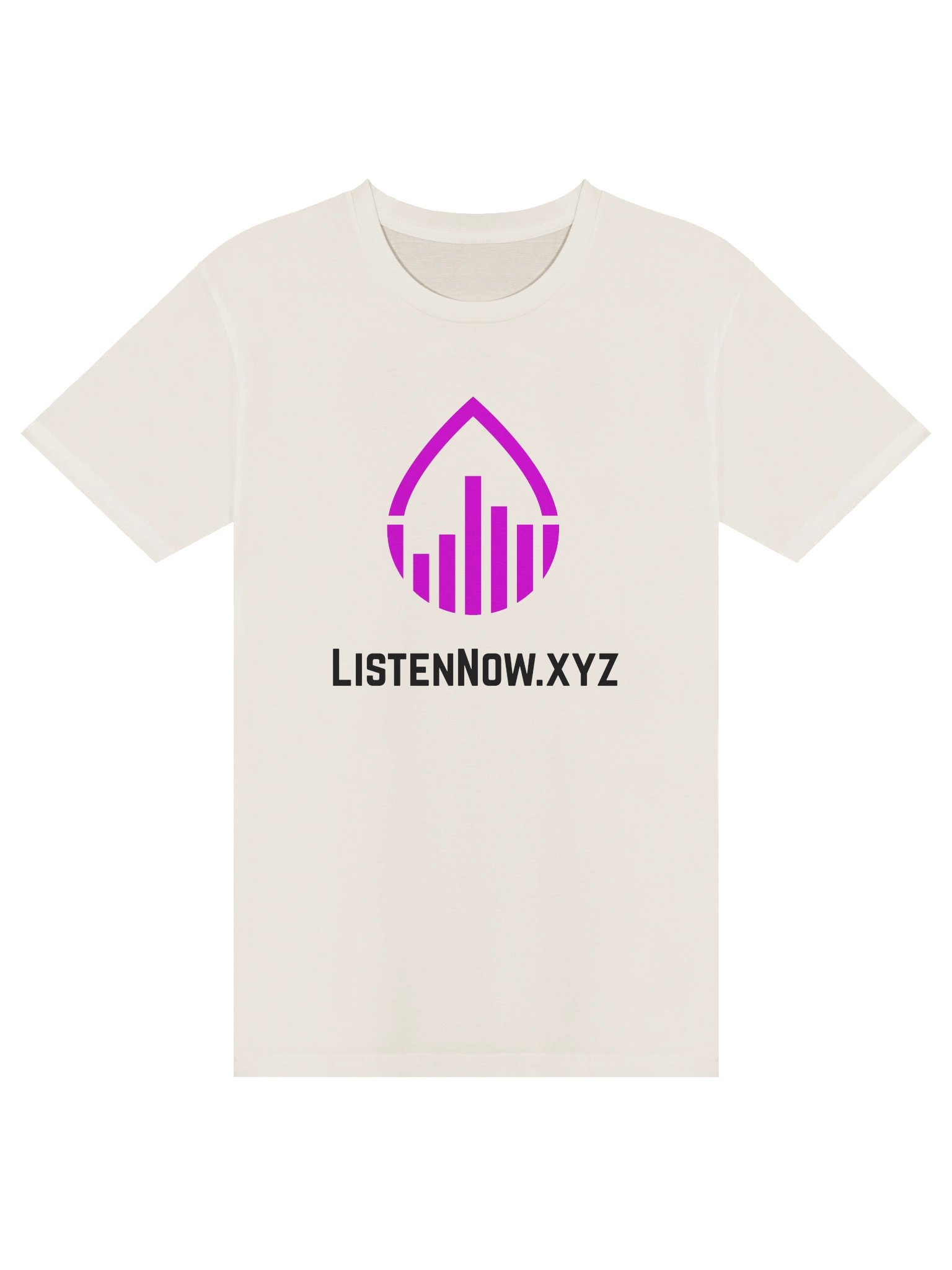ListenNow.xyz Center Logo T-shirt (light shirts) product image (1)