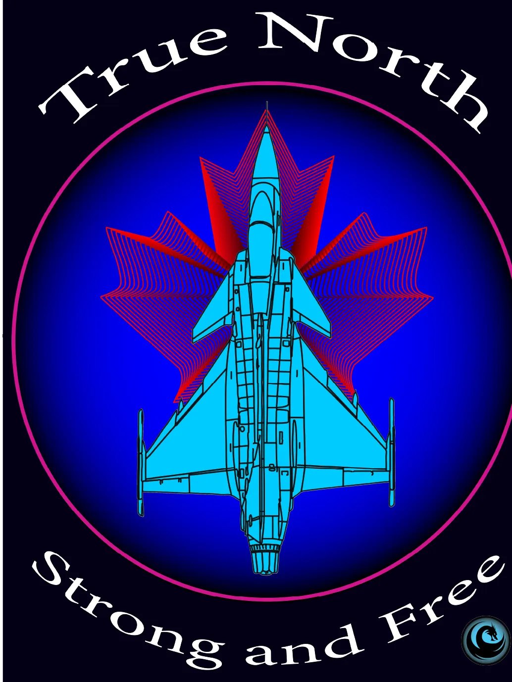 True North Strong and Free — Gripen Anthem Crest product image (2)