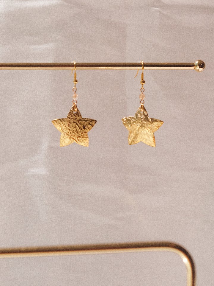 Golden star - Citrine earrings ⭐️ product image (2)