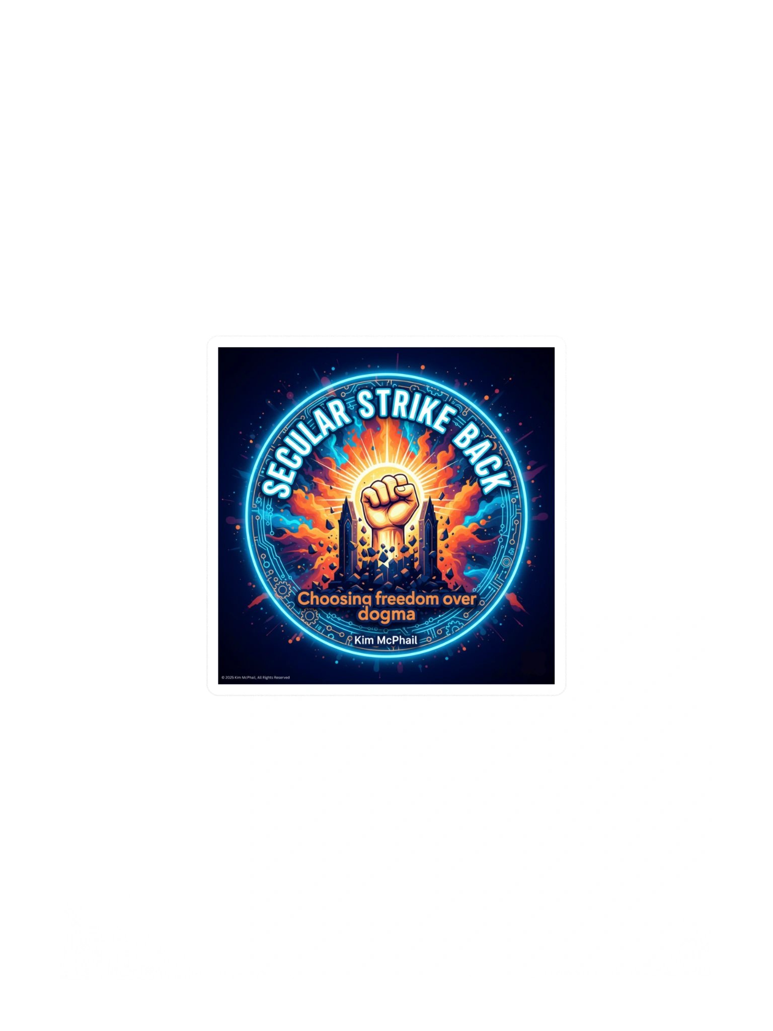 Secular Strike Back Fistful Sticker Sheet product image (3)
