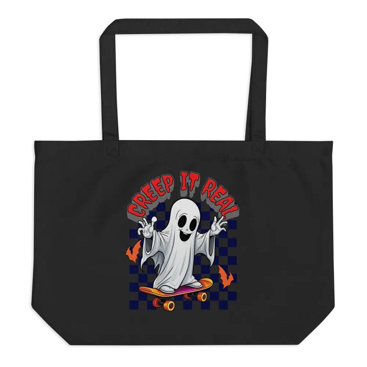 Creep It Real Skateboarding Ghost Tote product image (1)