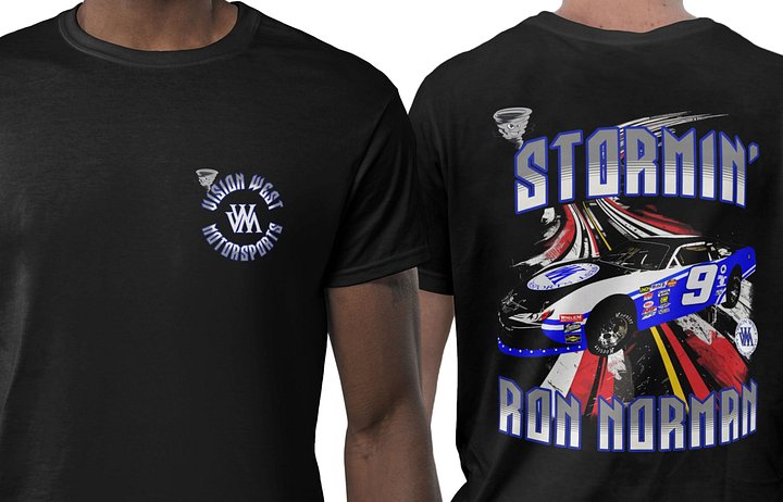 Stormin Ron Norman #9 Team/Crew front logo/full back print product image (1)