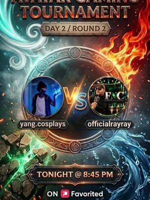 LFG!!! Lets keep pushing and climb ranks.  DAY 2 of Avatar Gaming TOURNAMENT on F.A.V. App.  My game starts at 8:45pm! You dont wanna miss this live stream! Me vs @rayray_official2 . #favorited #avatarlegends  #gaming #streamer  #tournament   @Paramount Games @Avatar Legends:TheFightingGame @favorited app 