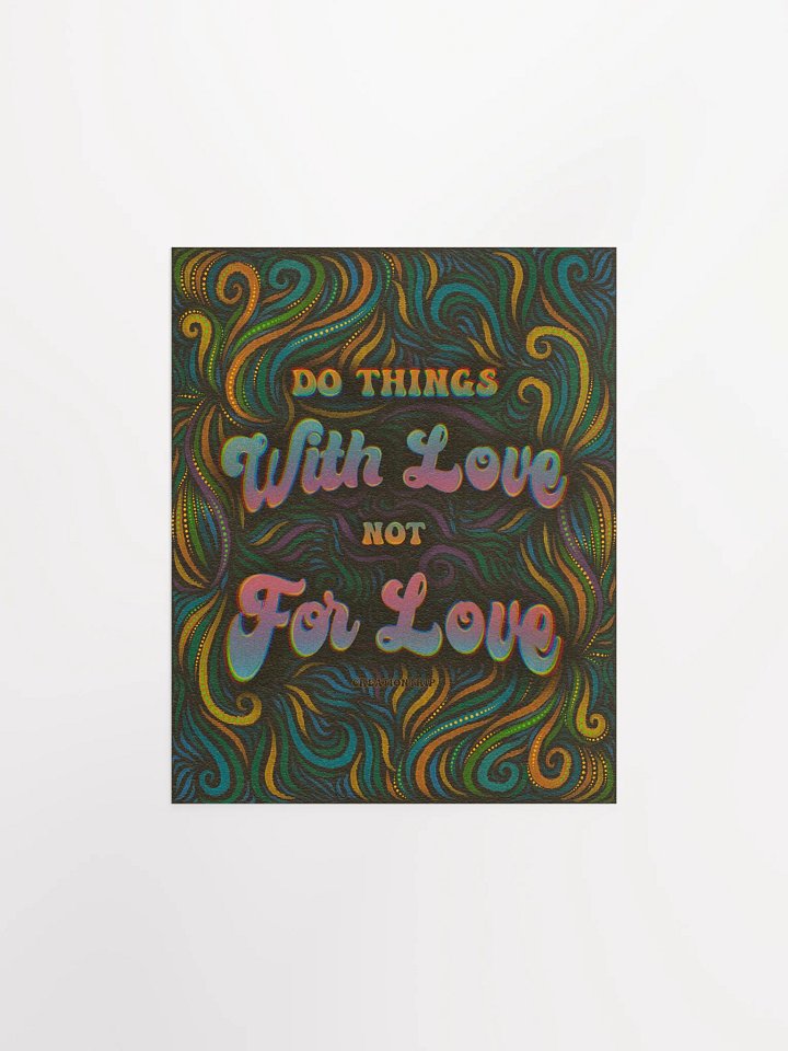 Matte Poster - With Love, Not For Love product image (1)