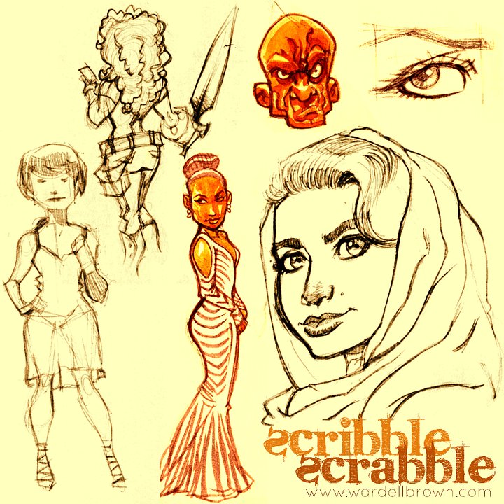 Scribble Scrabble Volume 1 - Collection of Sketches product image (2)