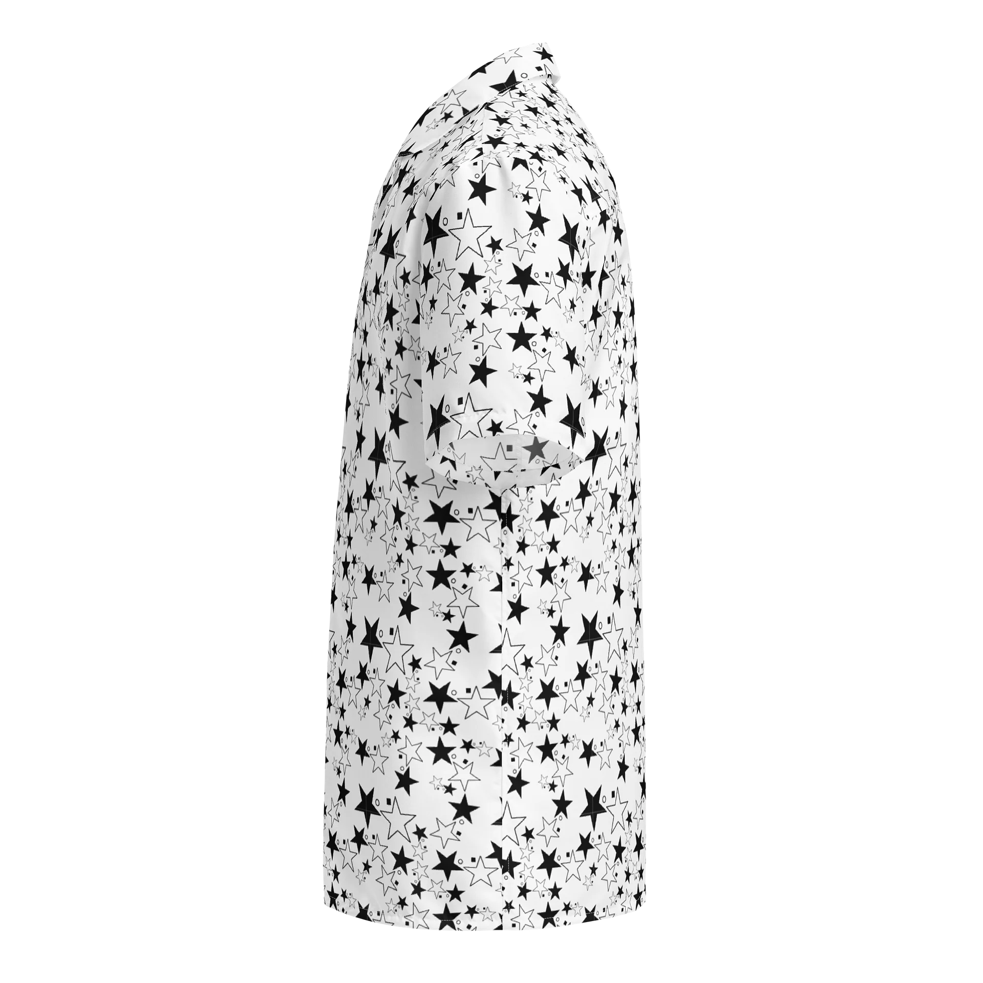 Star Square Circle Star - White - Button Down Top product image (3)