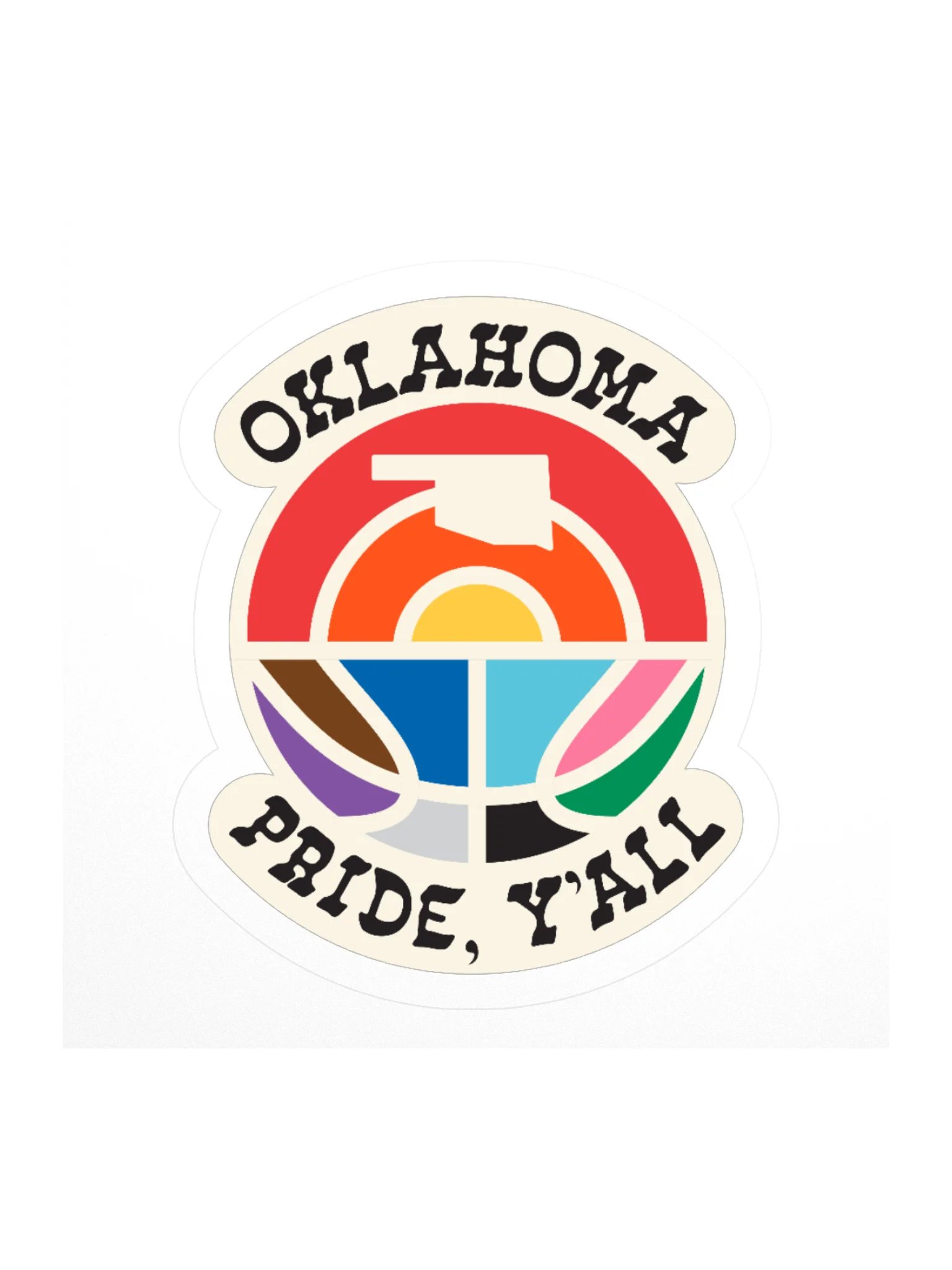 Oklahoma Love and Basketball Pride Sticker product image (1)