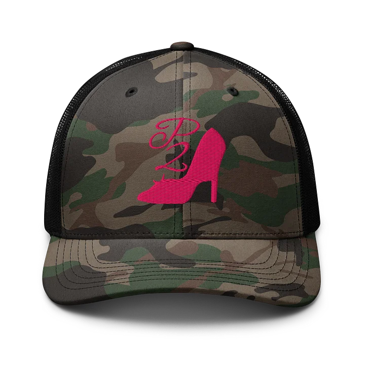 Poised Princess Magenta Heel Logo Otto Trucker Hat product image (1)