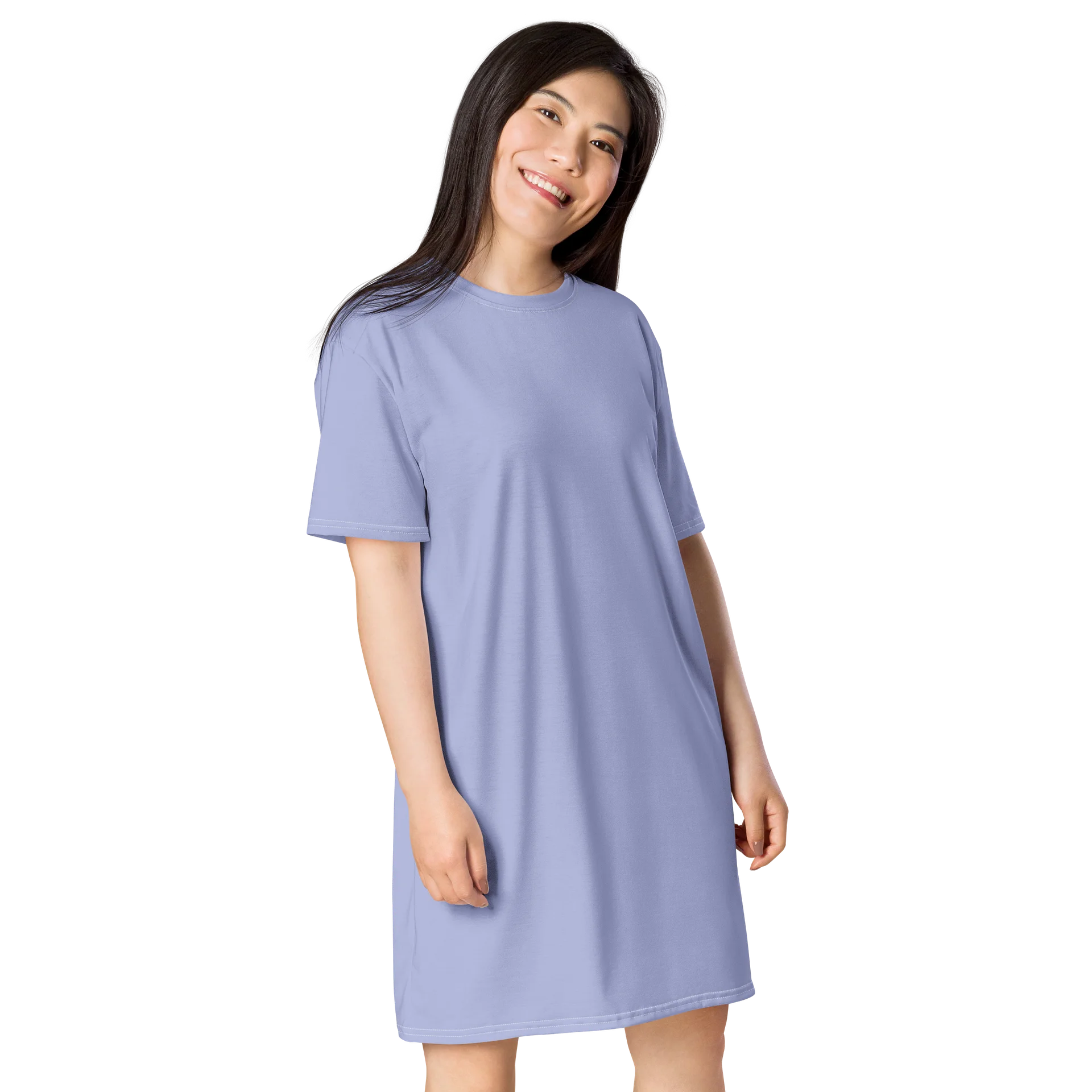 Lavender All-Over Print T-Shirt Dress product image (4)
