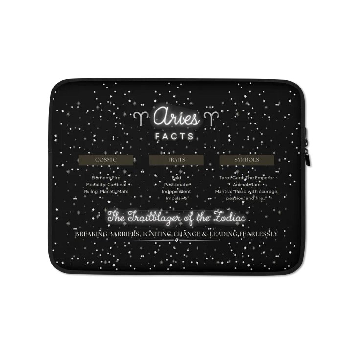 Aries 2025, Attributes, Laptop Sleeve product image (1)