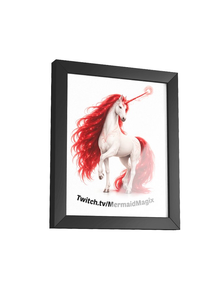 Radiant red Unicorn Print product image (27)