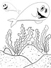 TSStechAngel's World - SmileyWhales Coloring Page