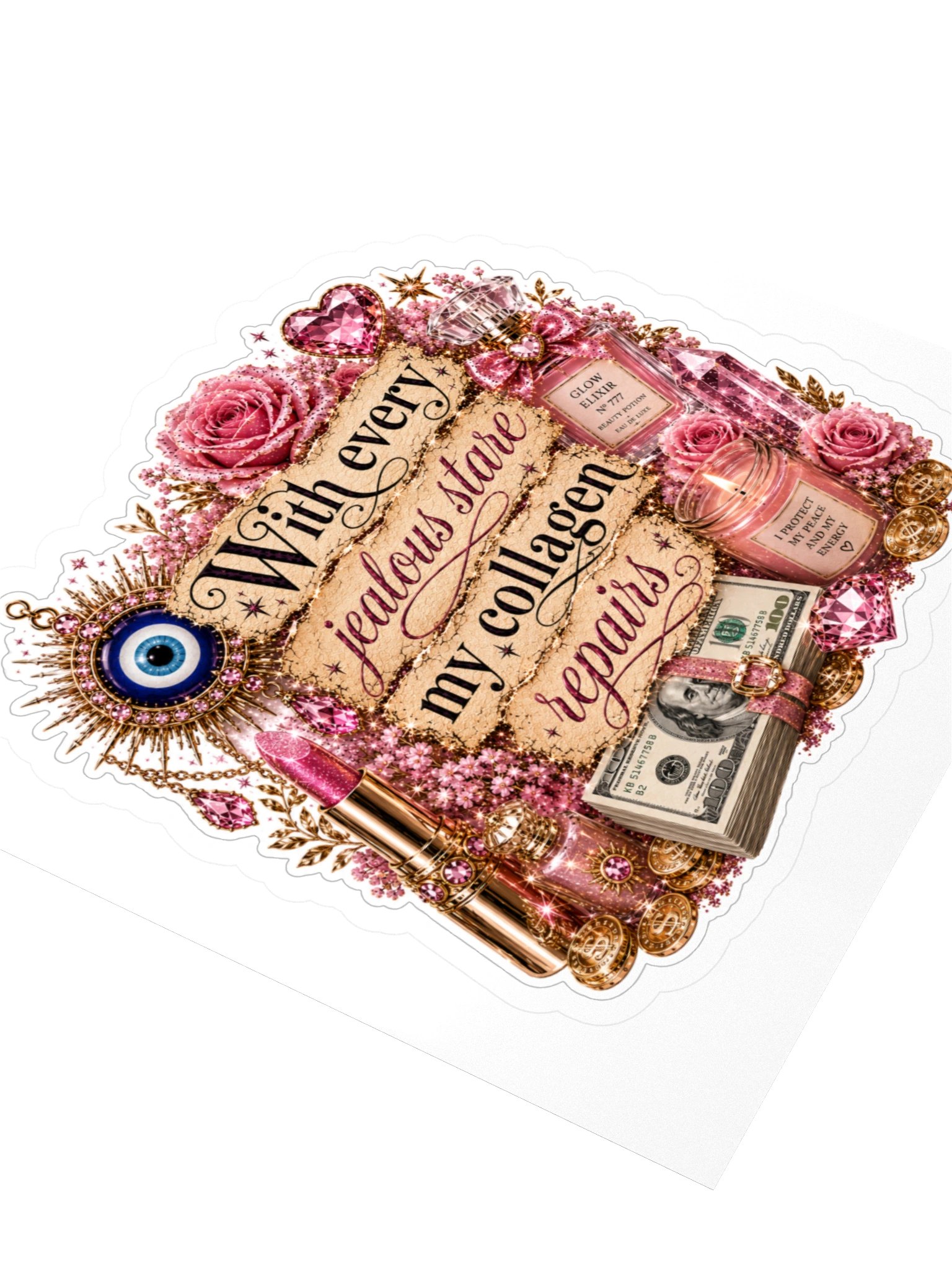 Evil eye to beauty spell sticker product image (3)