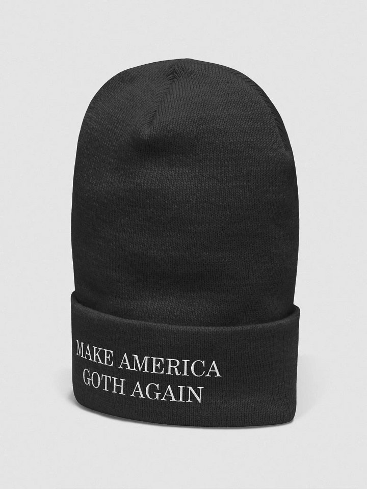Make America Goth Again Beanie - White product image (2)