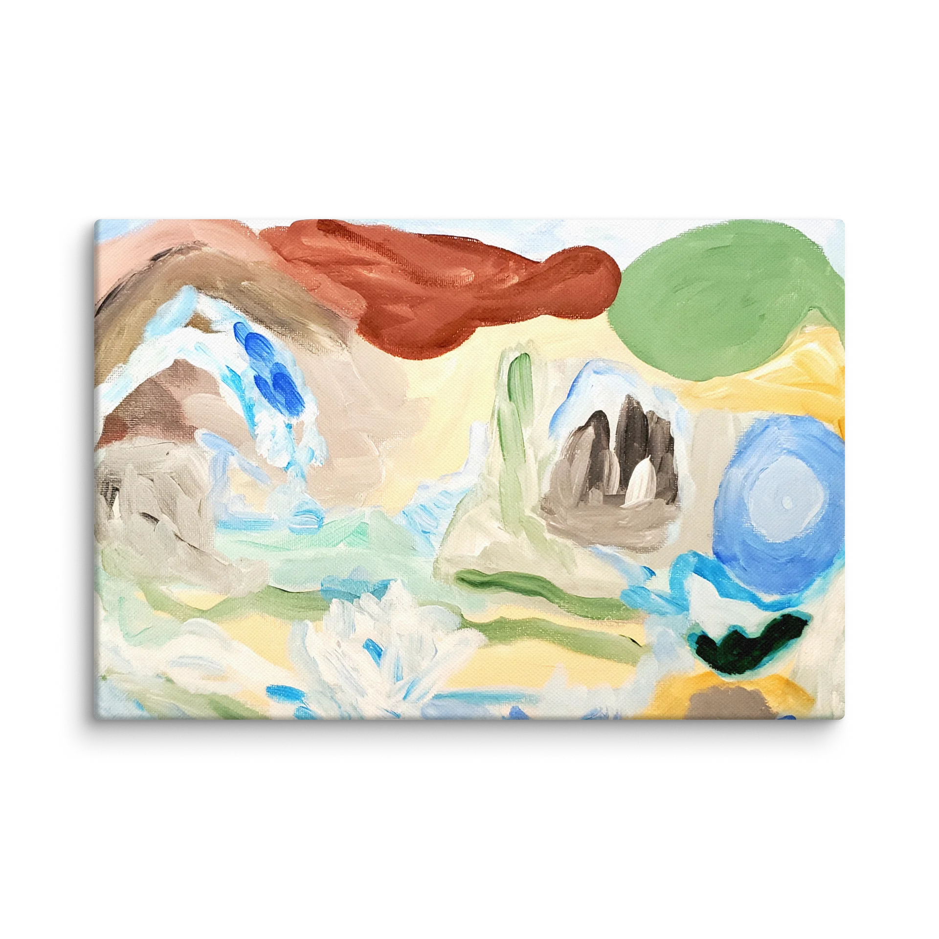 Oceanscape Abstract No. 1 Original Acrylic Painting Wall Art Print product image (1)