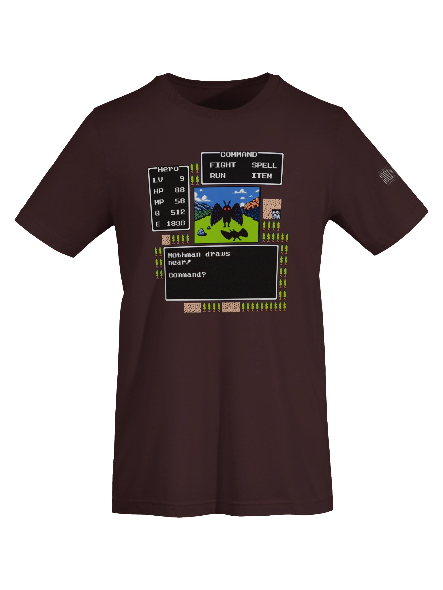 Mothman Draws Near Retro RPG Tee product image (47)