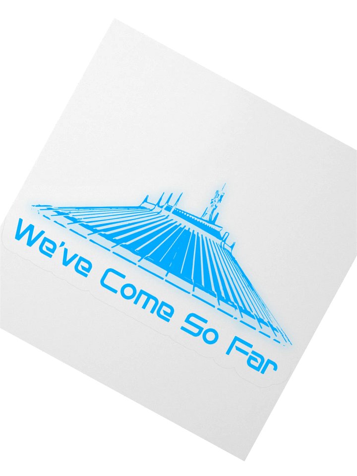 Space Mountain: We've Come So Far - Kiss Cut Stickerss product image (3)