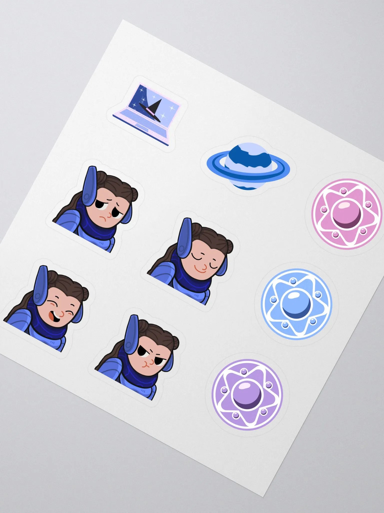 Kaza's Twitch Emotes Sticker Sheet product image (2)