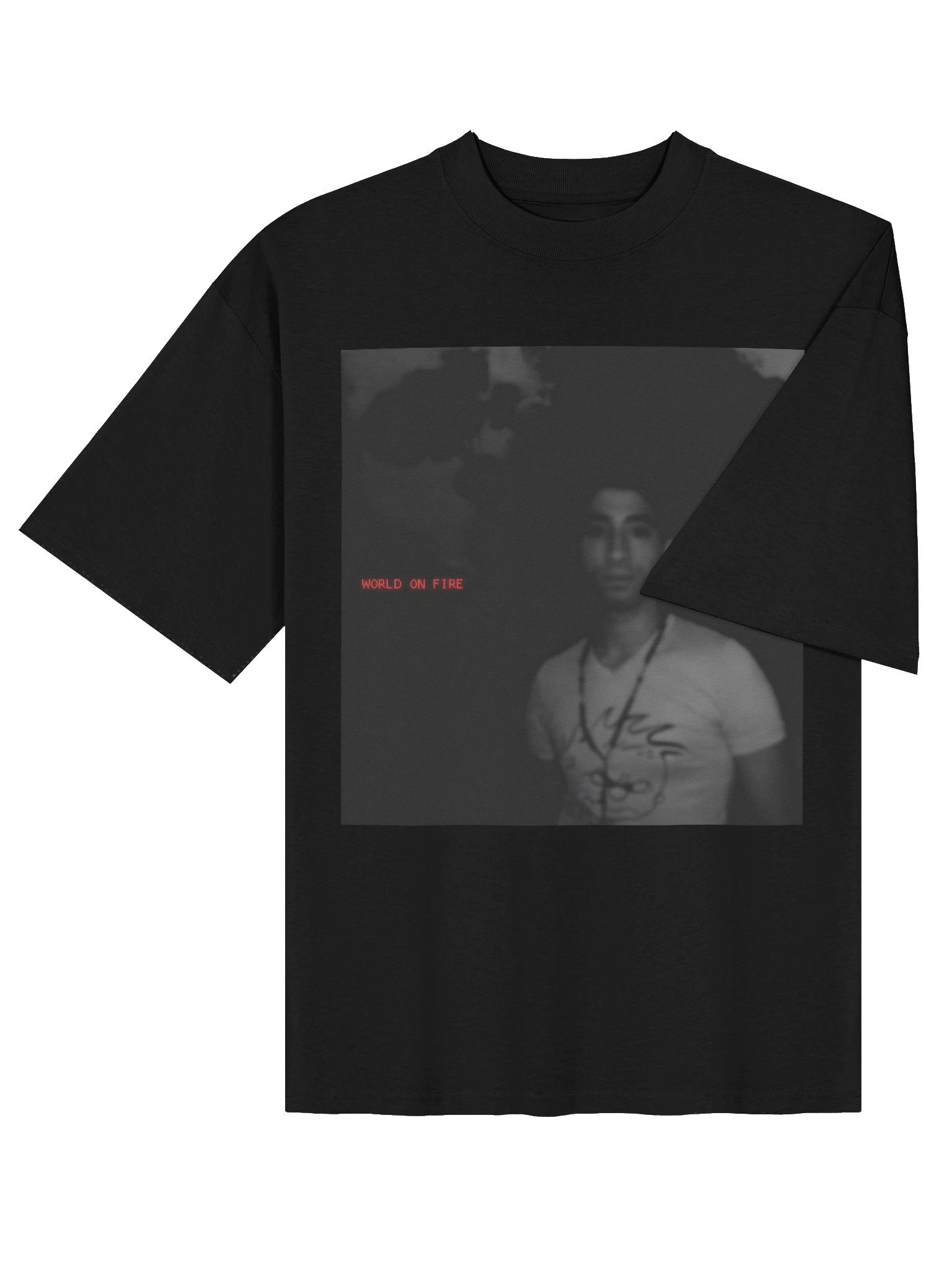 World on Fire Organic Oversized Tee product image (4)