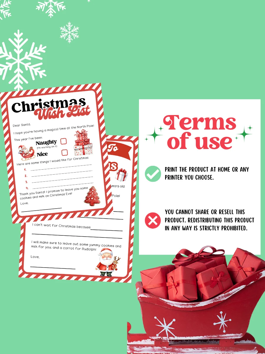 OFFICIAL LETTER & WISH LIST TO SANTA product image (7)